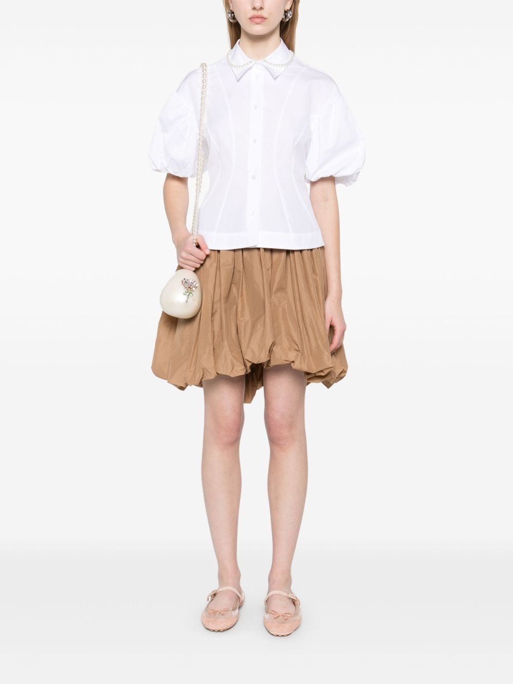 pearl-embellished shirt - 2