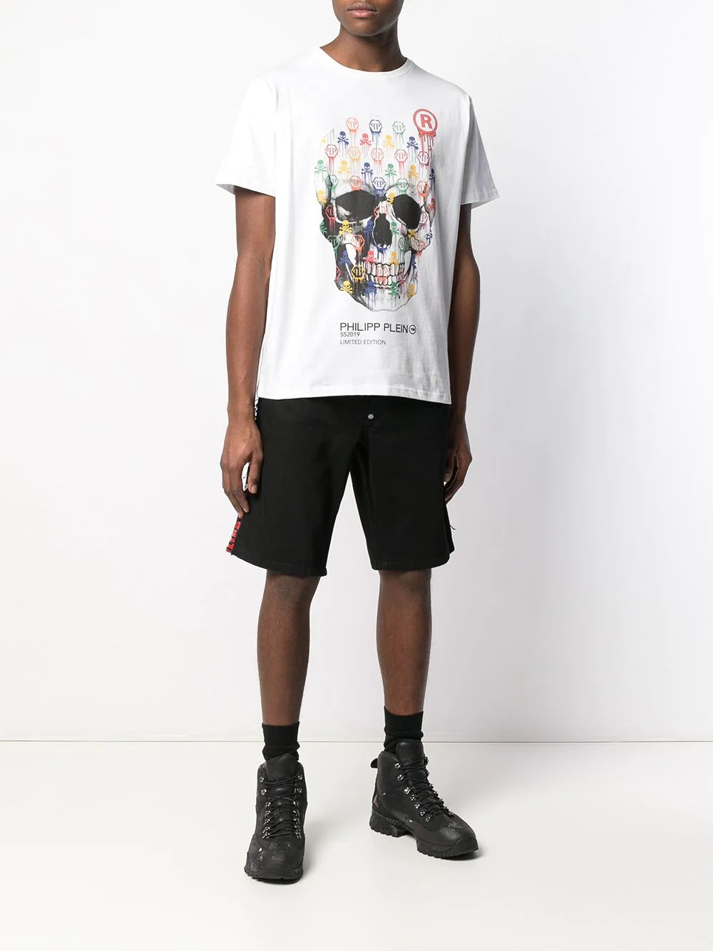 skull print T-shirt - 2