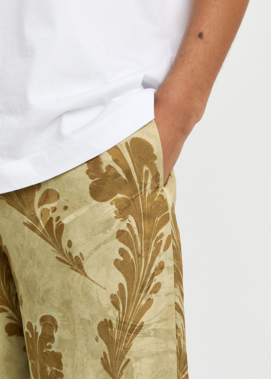 Dries Van Noten Piperi Printed Satin Shorts - 5