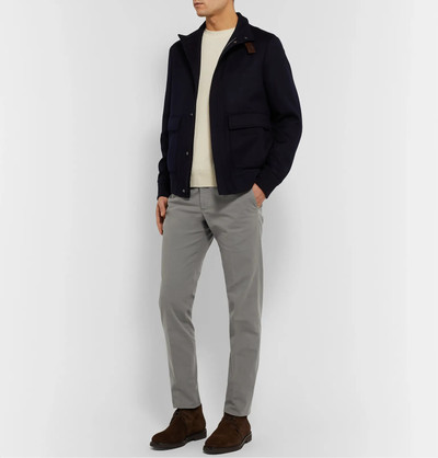 Loro Piana Slim-Fit Washed Cotton-Blend Trousers outlook