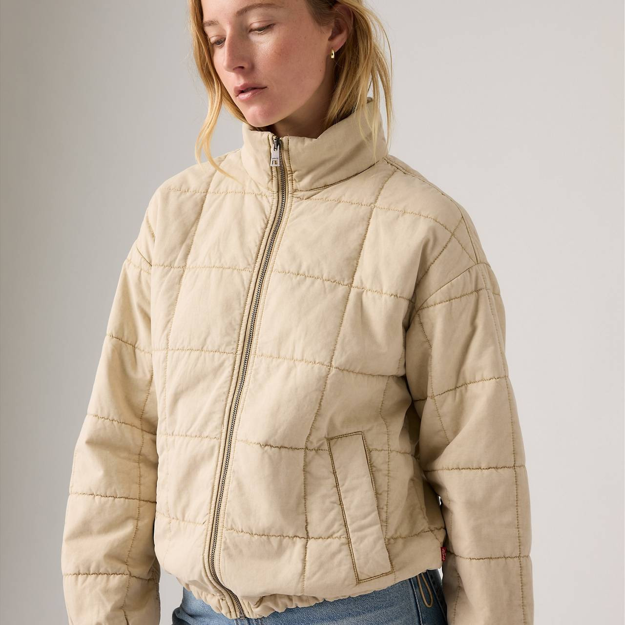BOX QUILTED RELAXED COTTON JACKET - 4