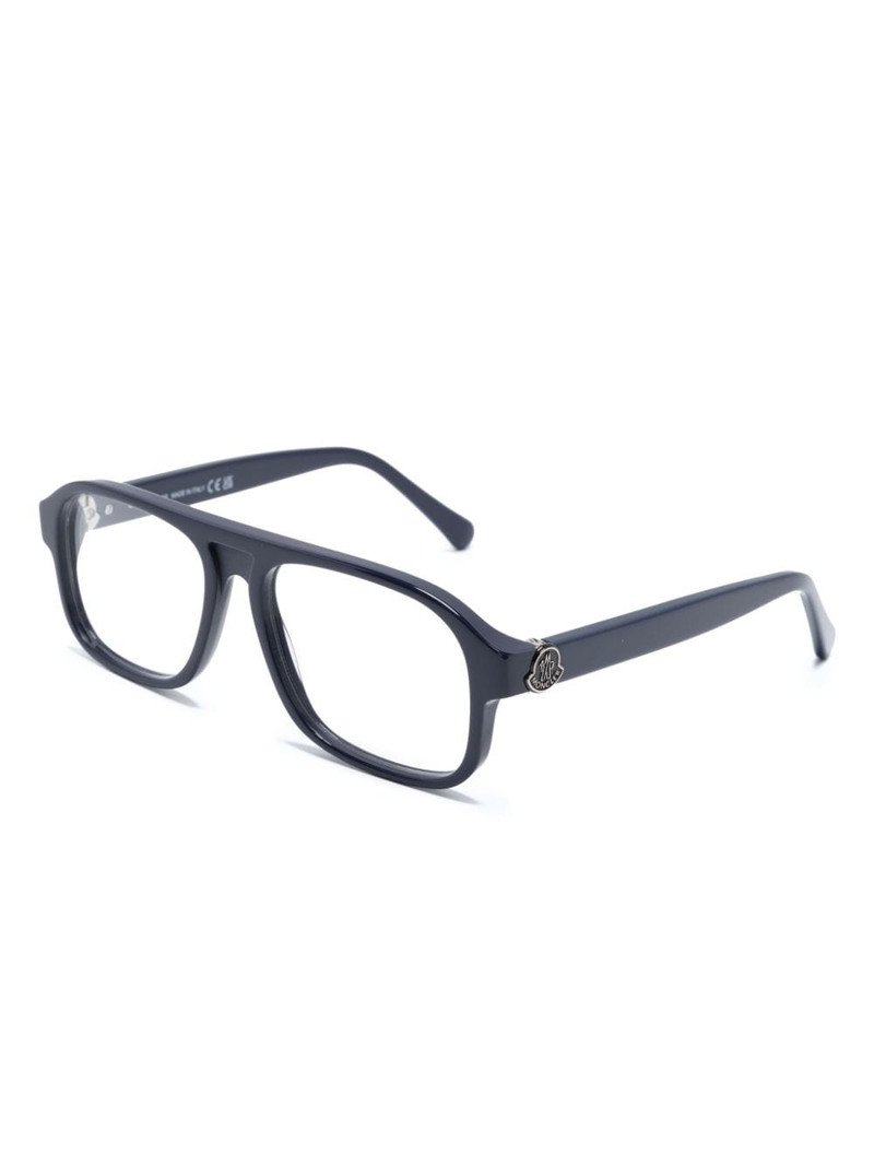 Moncler ML5198 001 square glasses outlook