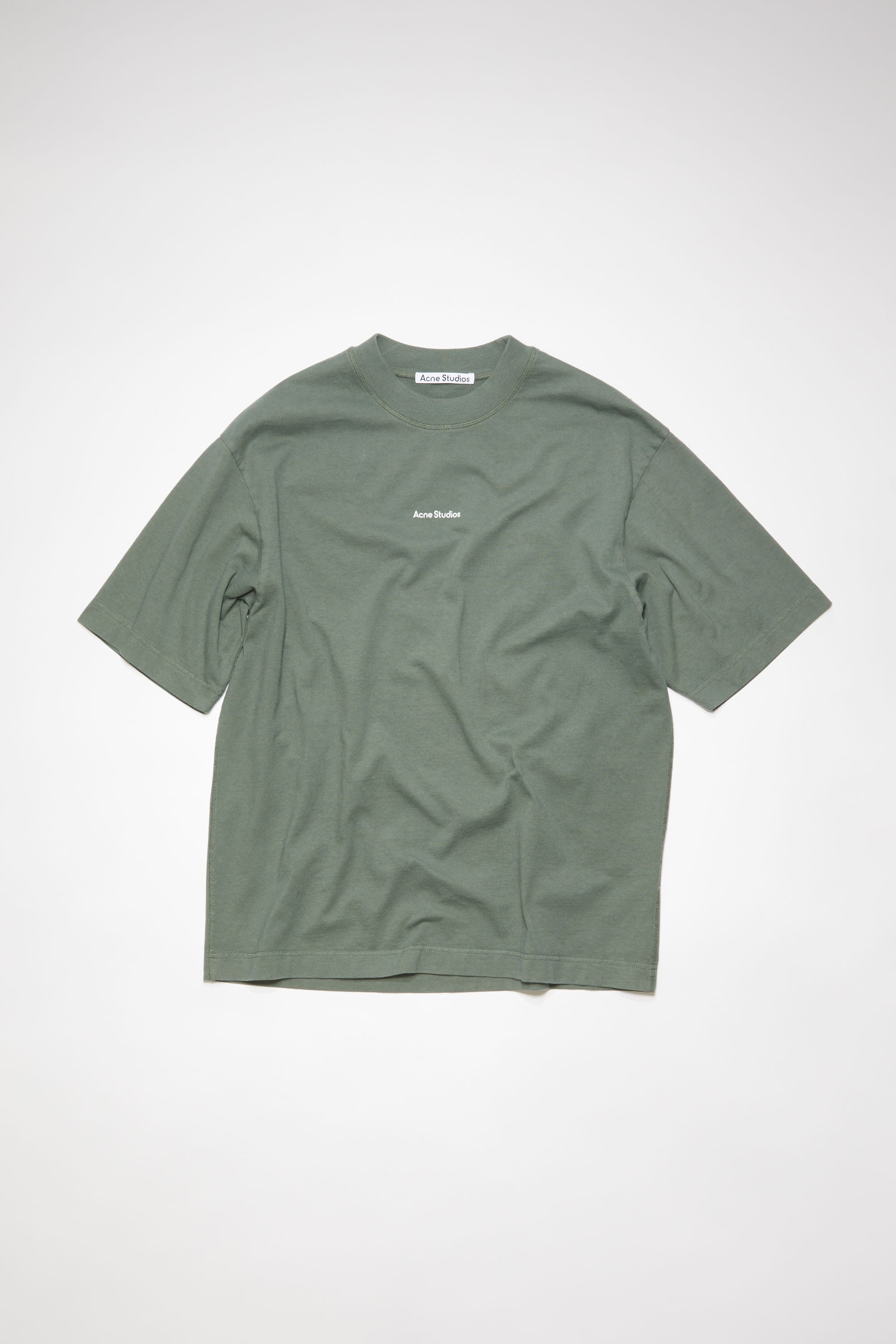 Tシャツ・カットソー ACNE STUDIOS Men T-shirt Green CL0321 BCD Acne Studios - Logo t-shirt - Relaxed fit - Bright Green