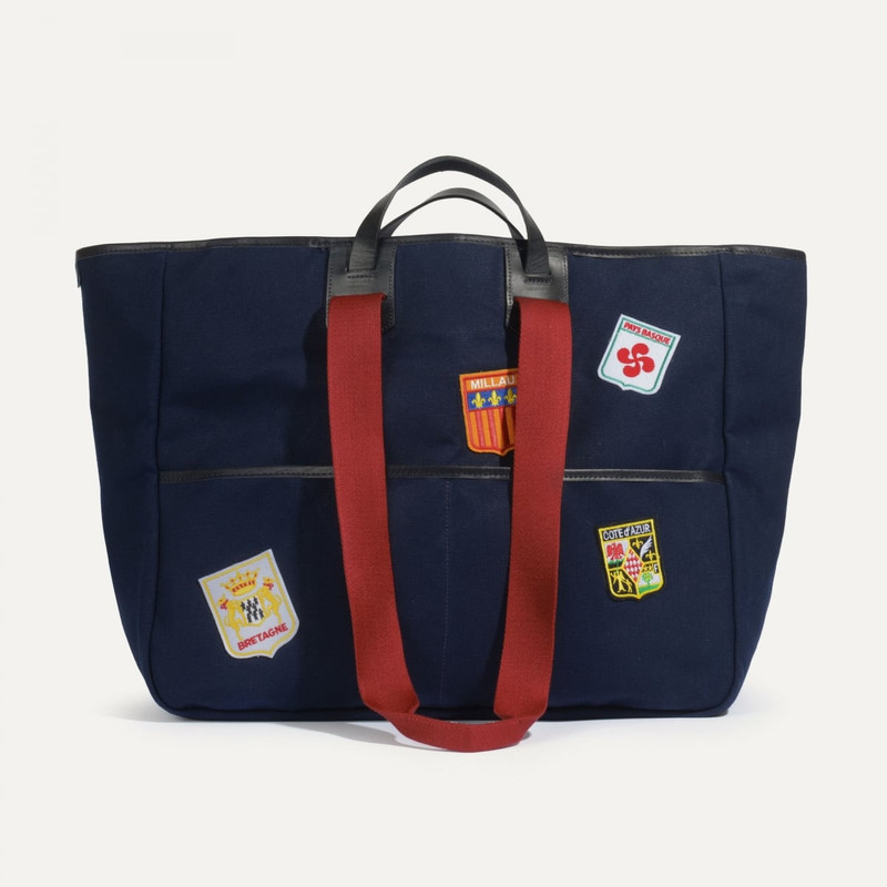 MÉLO 48H TOTE BAG - BLUE EMBLEMS 1