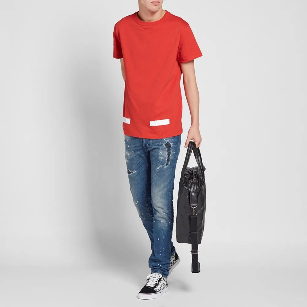 Off-White Brushed Diagonal S/S T-Shirt OMAA002F161850102001 - 3