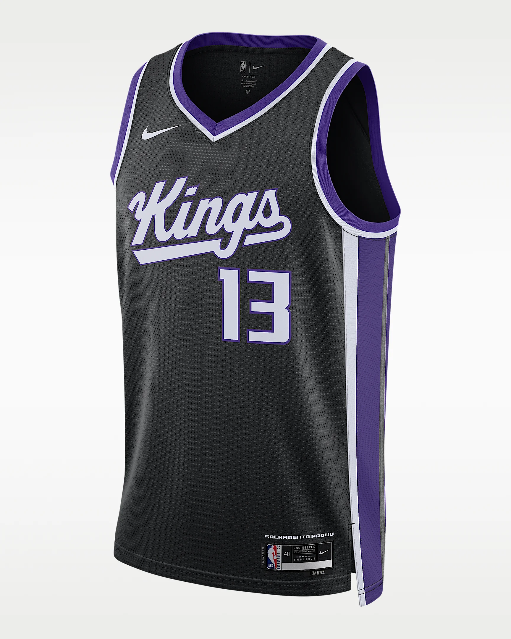 Sacramento Kings 2023/24 Icon Edition Nike Men's Dri-FIT NBA Swingman Jersey - 1