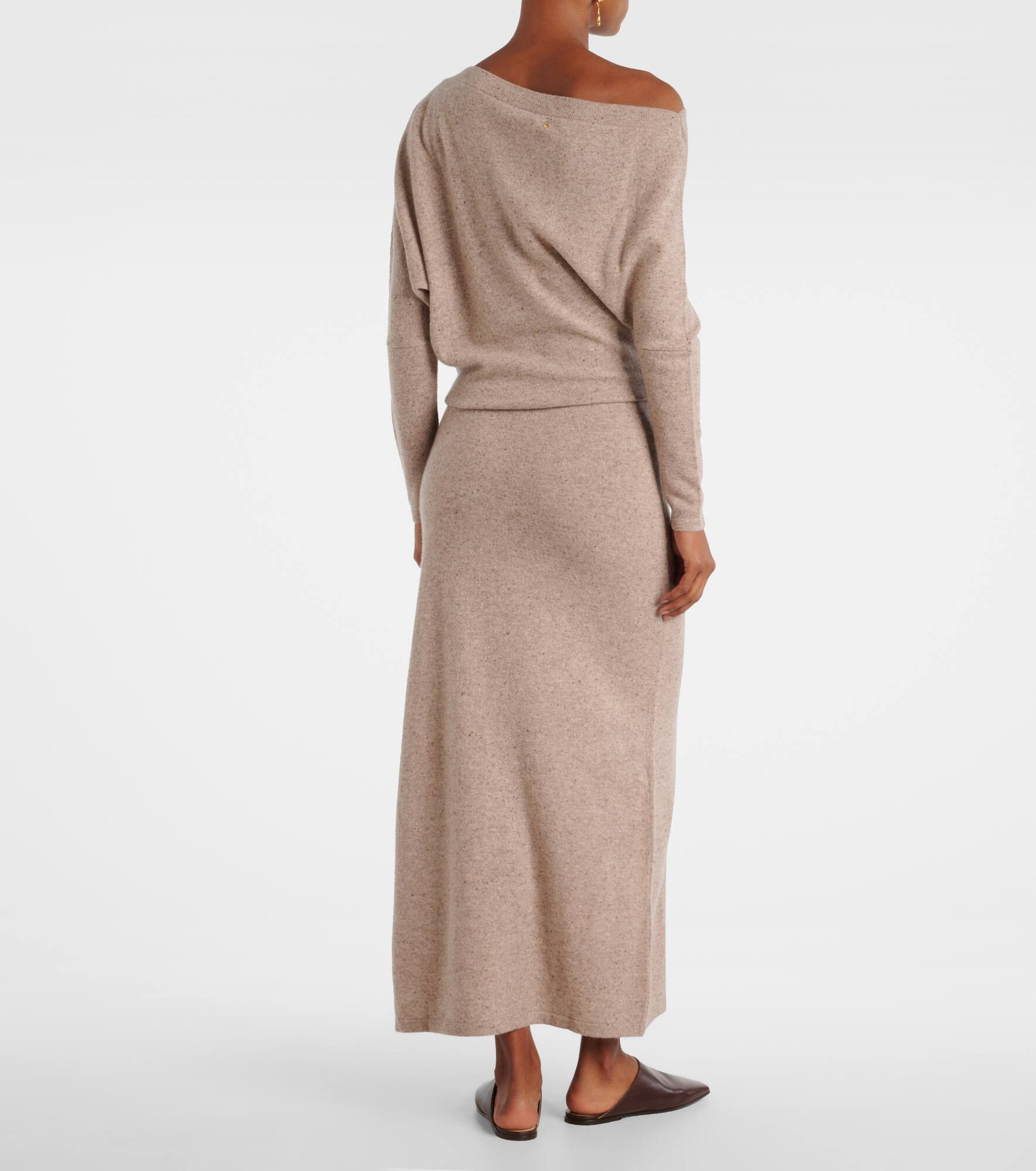 Kasos draped cashmere maxi dress - 3