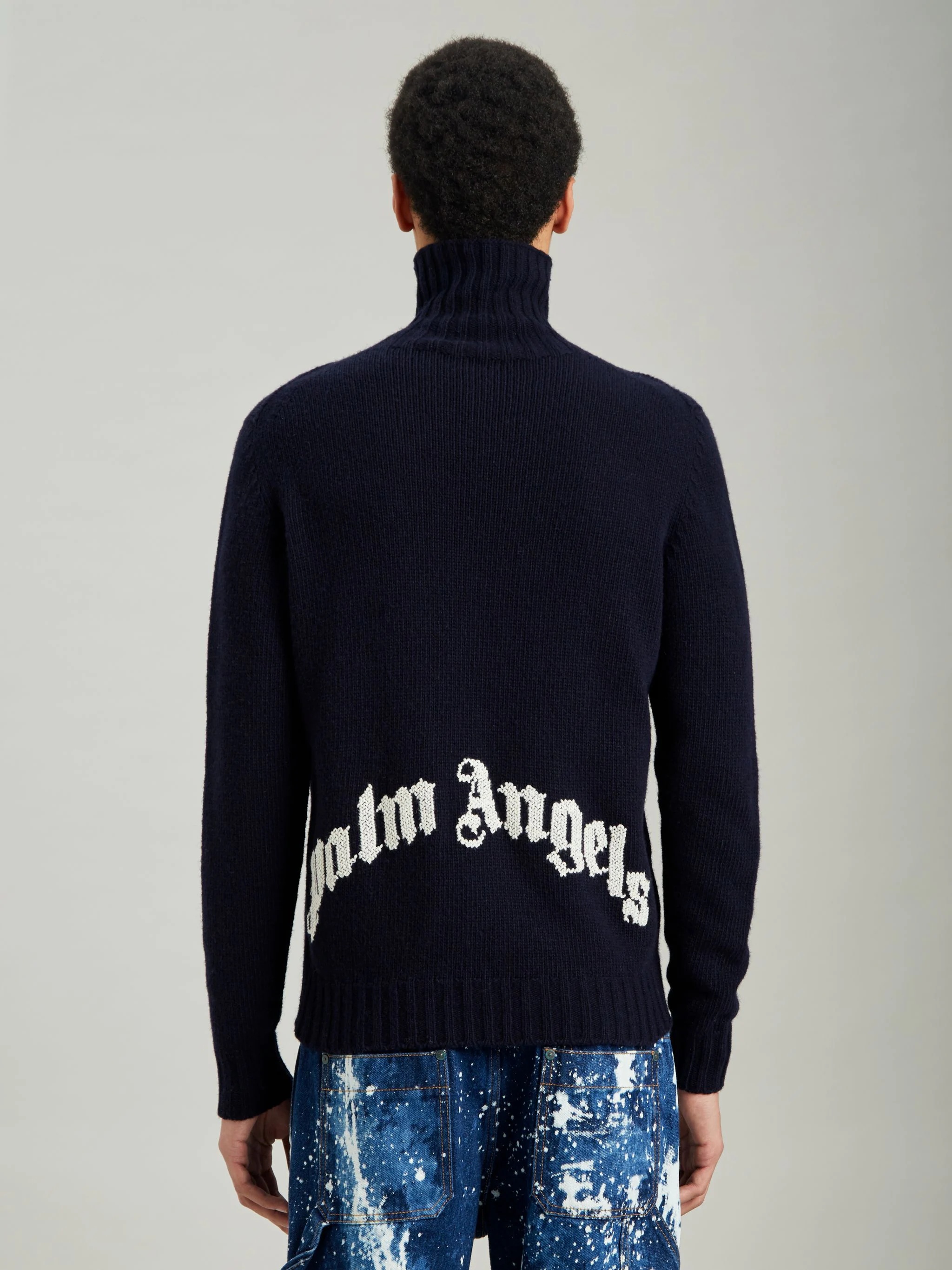 CURVED LOGO TURTLENECK SWEATER - 6