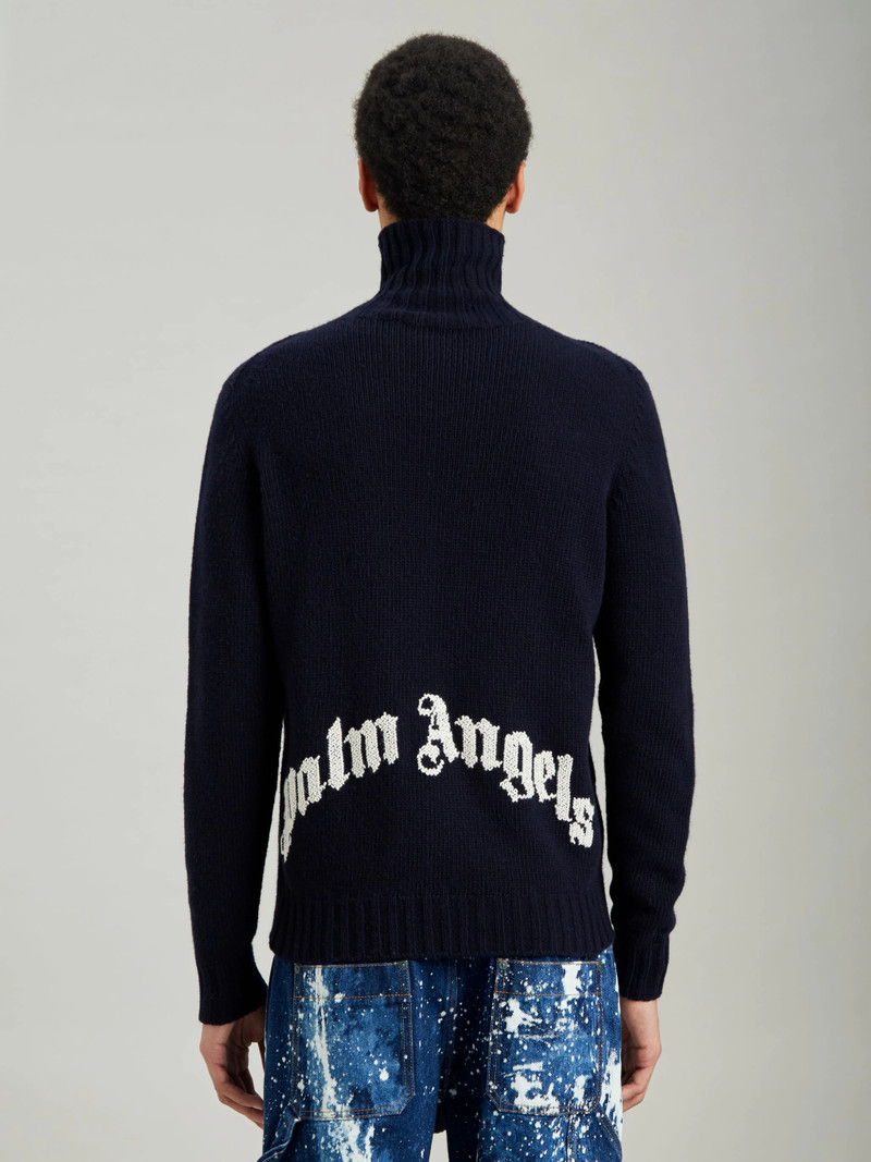 CURVED LOGO TURTLENECK SWEATER 6