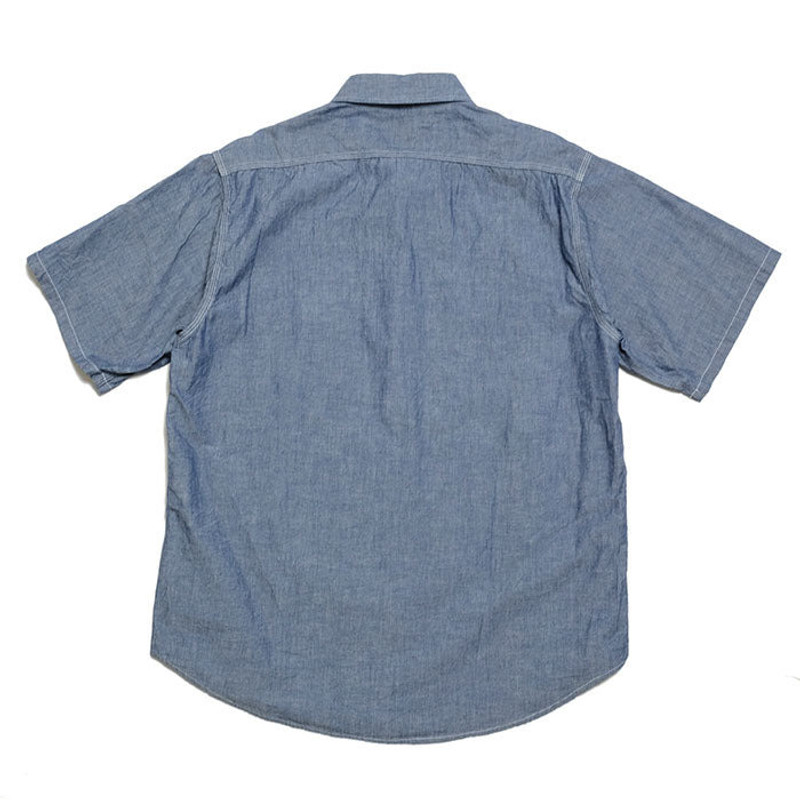 SUGAR CANE BLUE CHAMBRAY S/S WORK SHIRT - SC37941 outlook