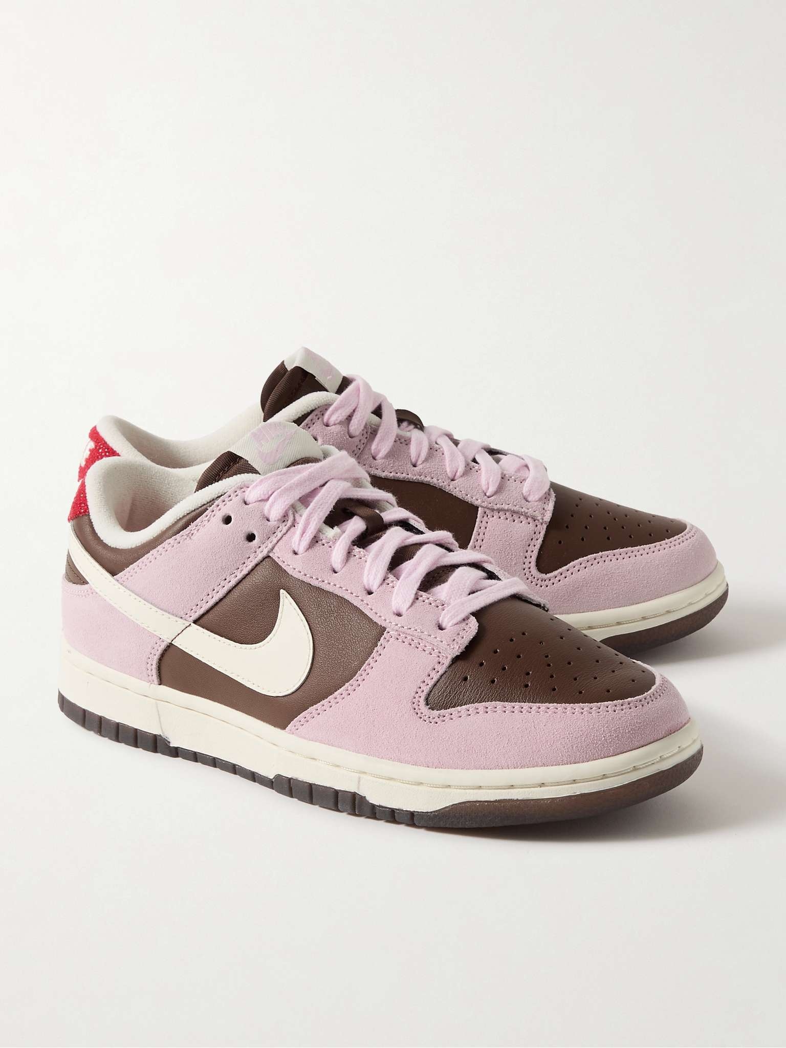 Dunk Low Leather and Suede Sneakers - 4