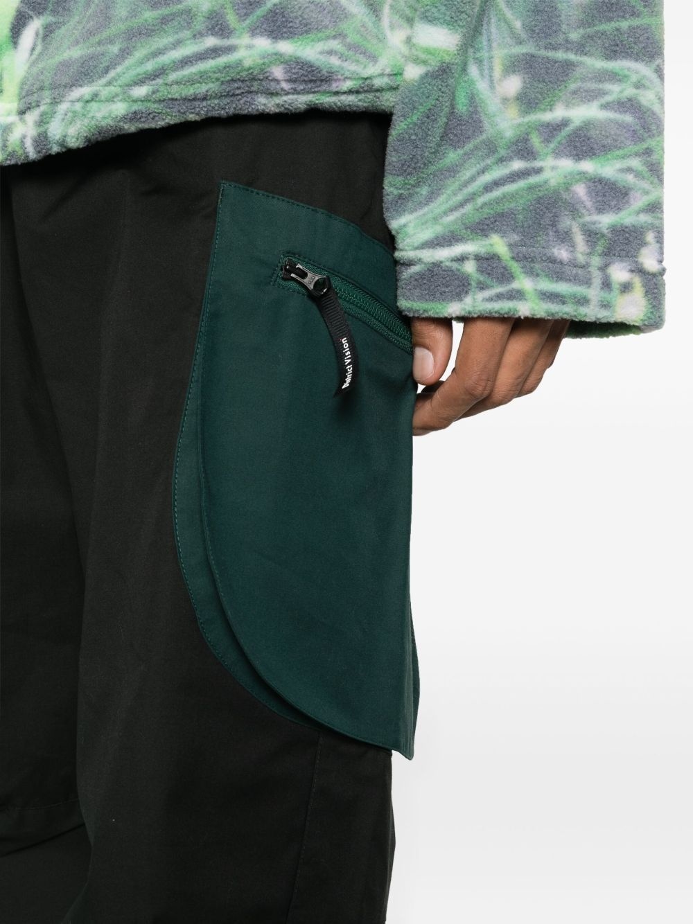 organic-cotton blend cargo trousers - 5