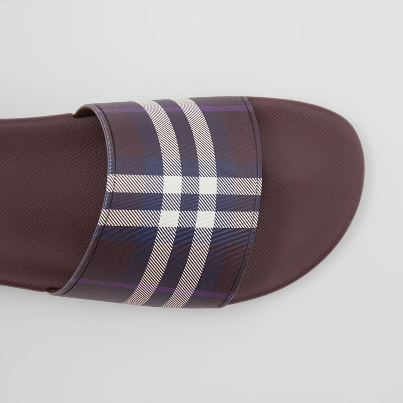 Burberry Check Print Slides outlook