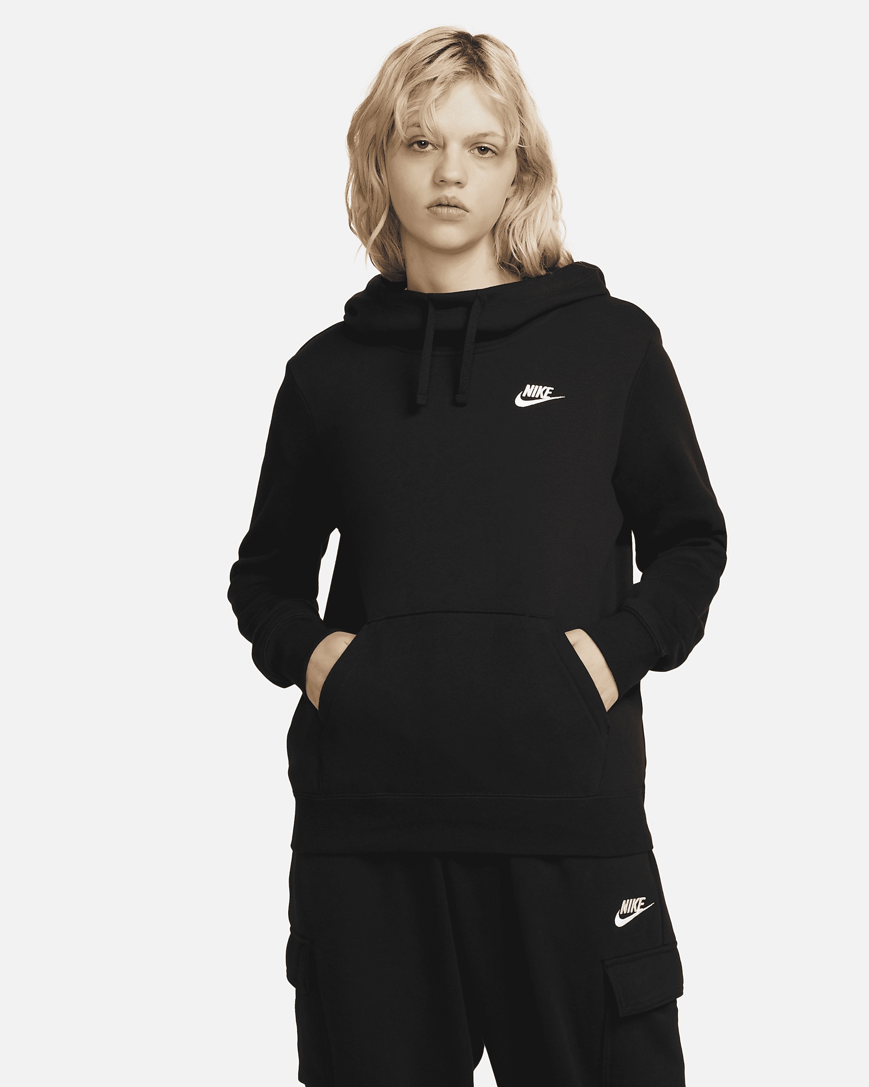 Nike Sportswear Club Fleece Women's Funnel-Neck Hoodie - 1