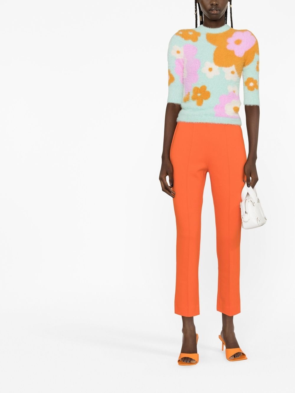 mid-rise cropped trousers - 2