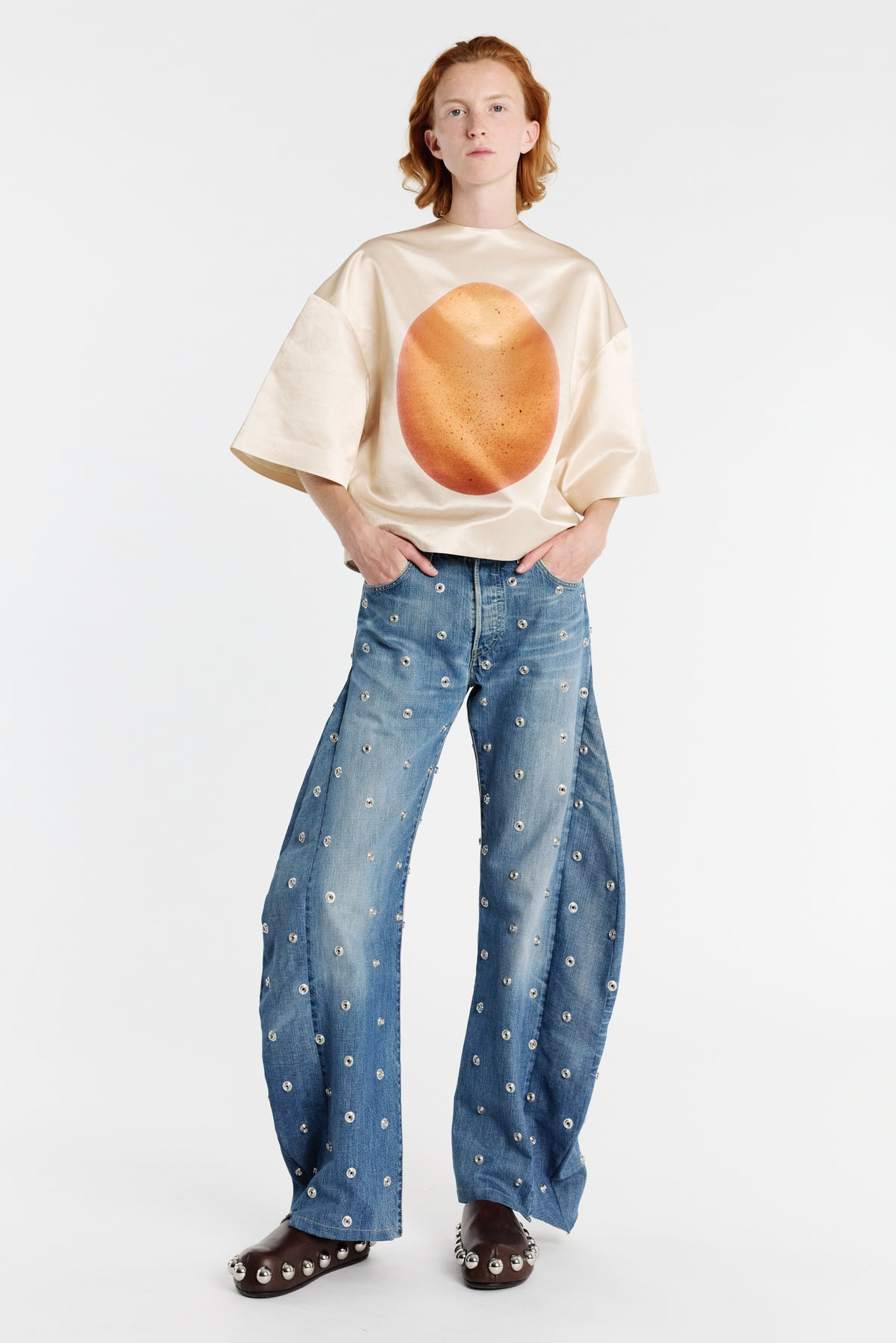 BOILED EGG SATIN TOP PEACH - 9