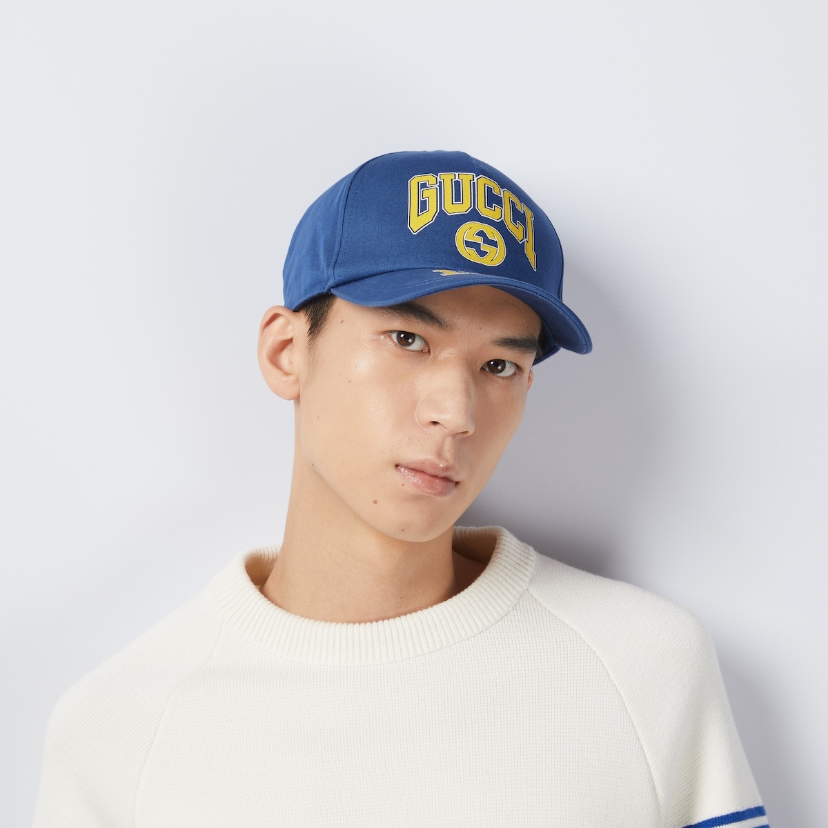 Gucci print cotton baseball hat - 3