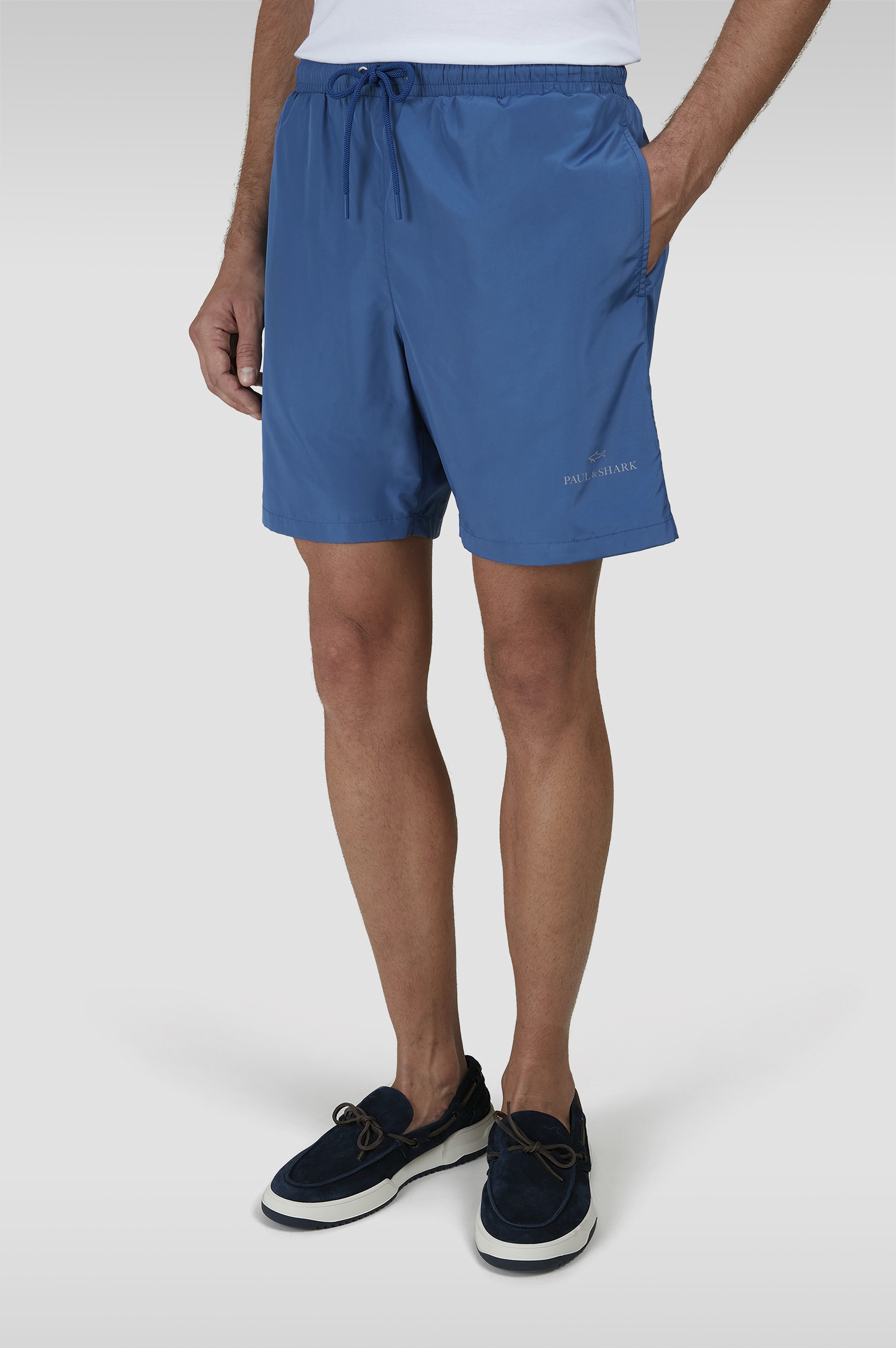 SWIM SHORTS WITH REFLECTIVE LOGO PRINT - 6