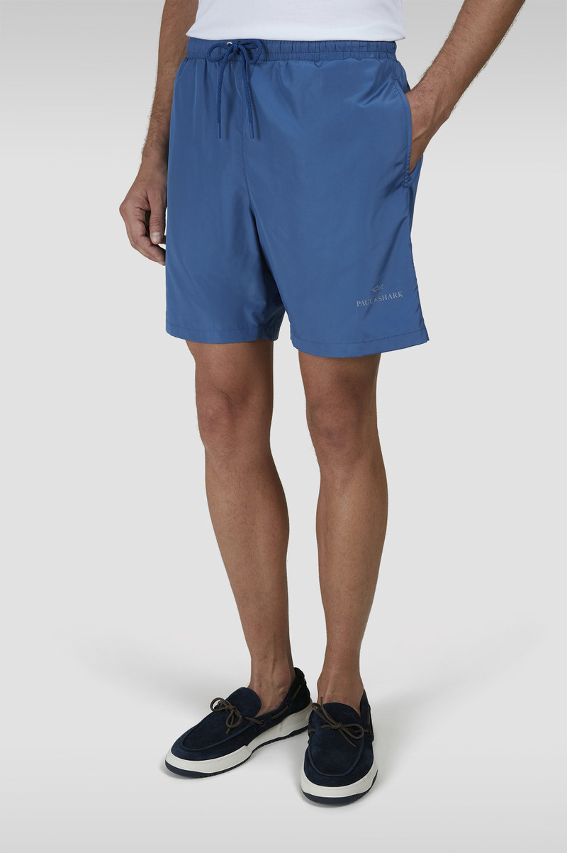 SWIM SHORTS WITH REFLECTIVE LOGO PRINT 6