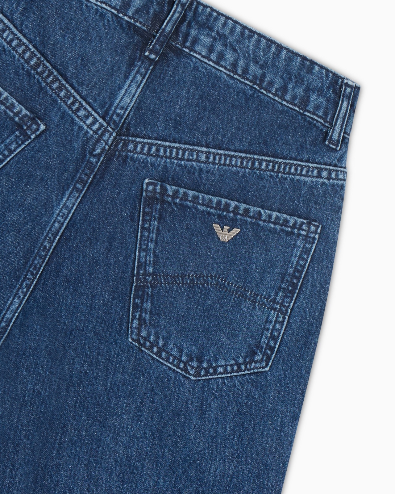 J8B MID-RISE WIDE-LEG DENIM JEANS WITH ALL-OVER RHINESTONES - 6