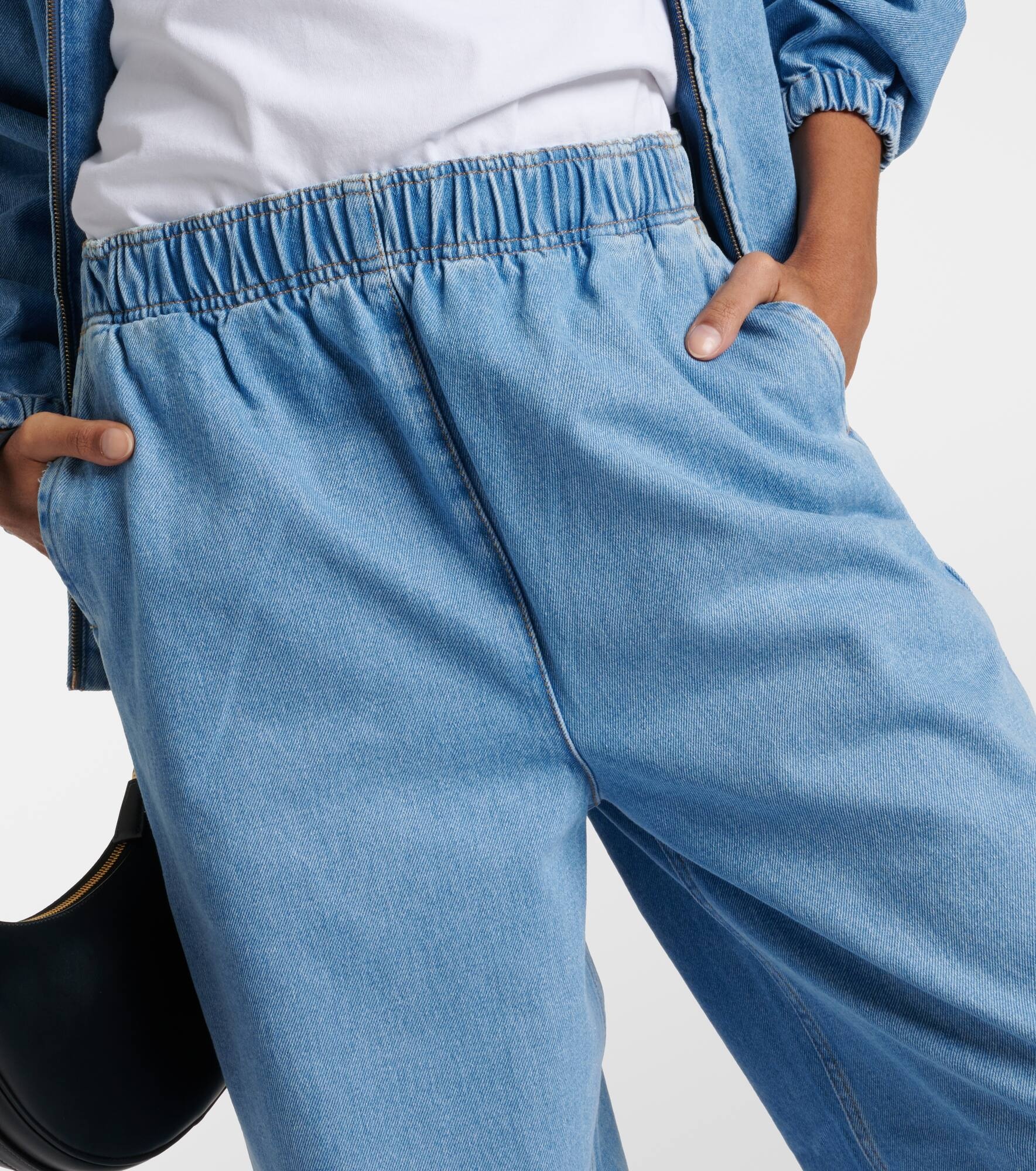 Logo wide-leg jeans - 4
