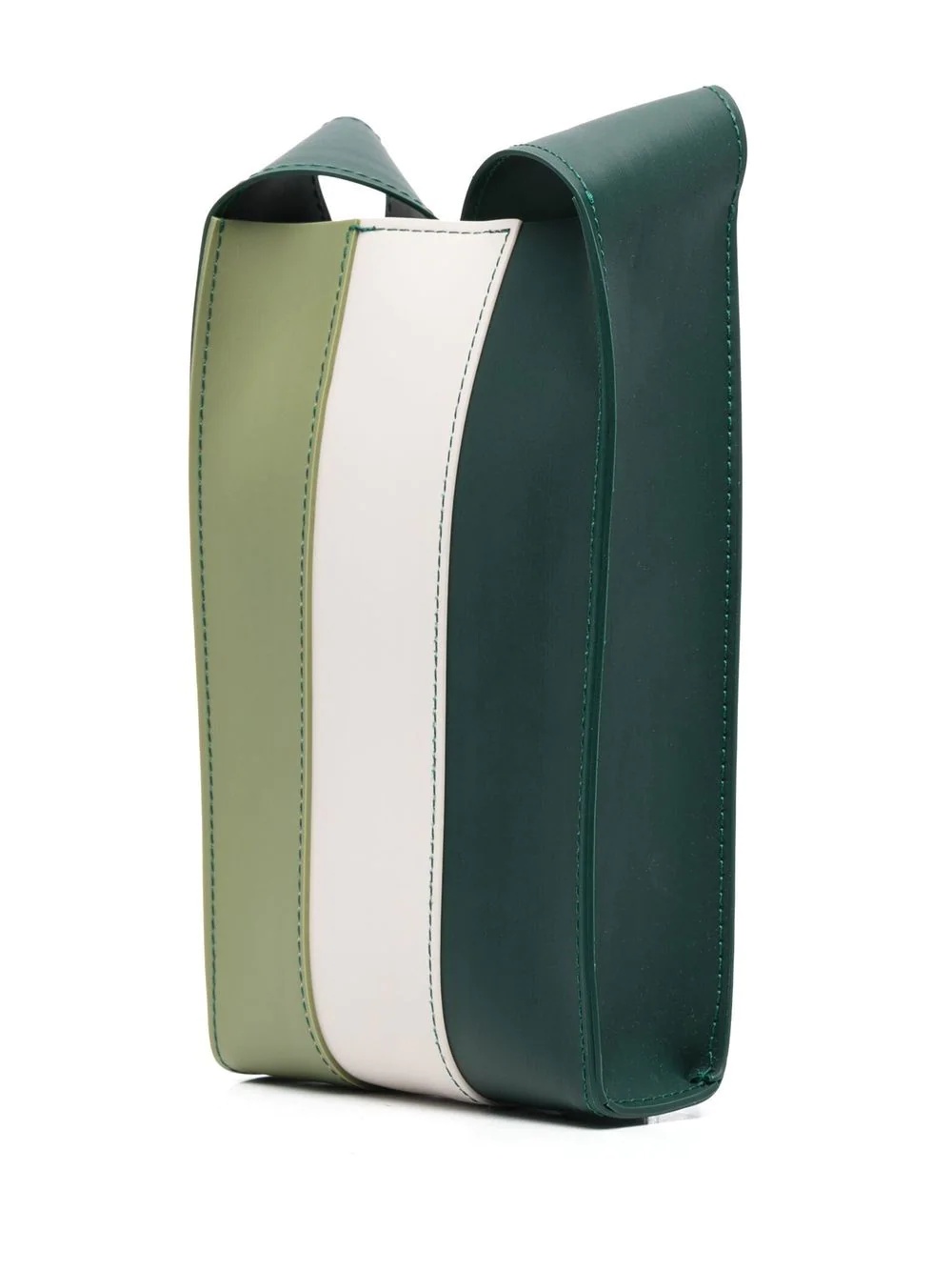 colour-block striped crossbody bag - 3