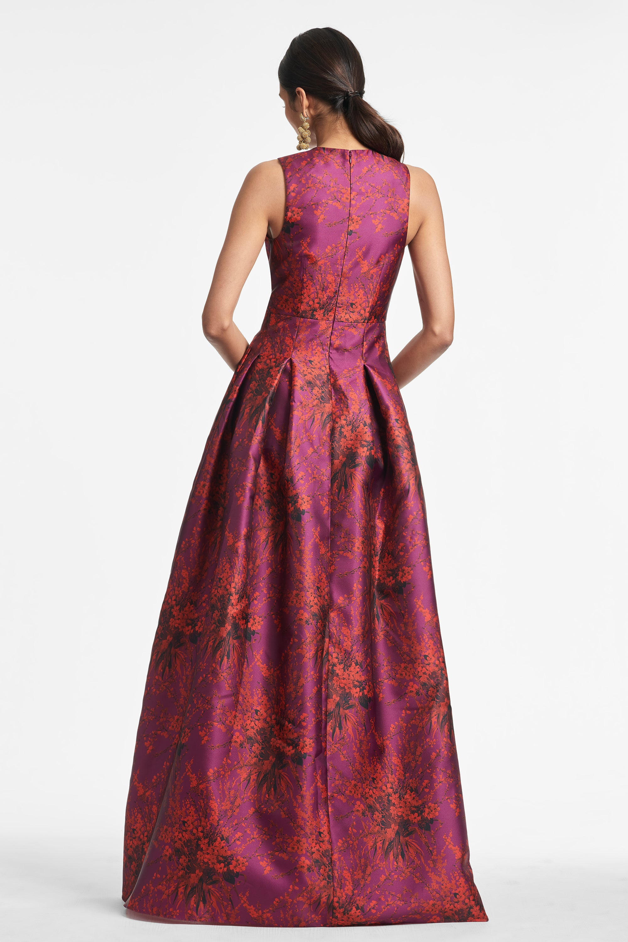 Brooke Gown - Raspberry Bouquet Multi - 3