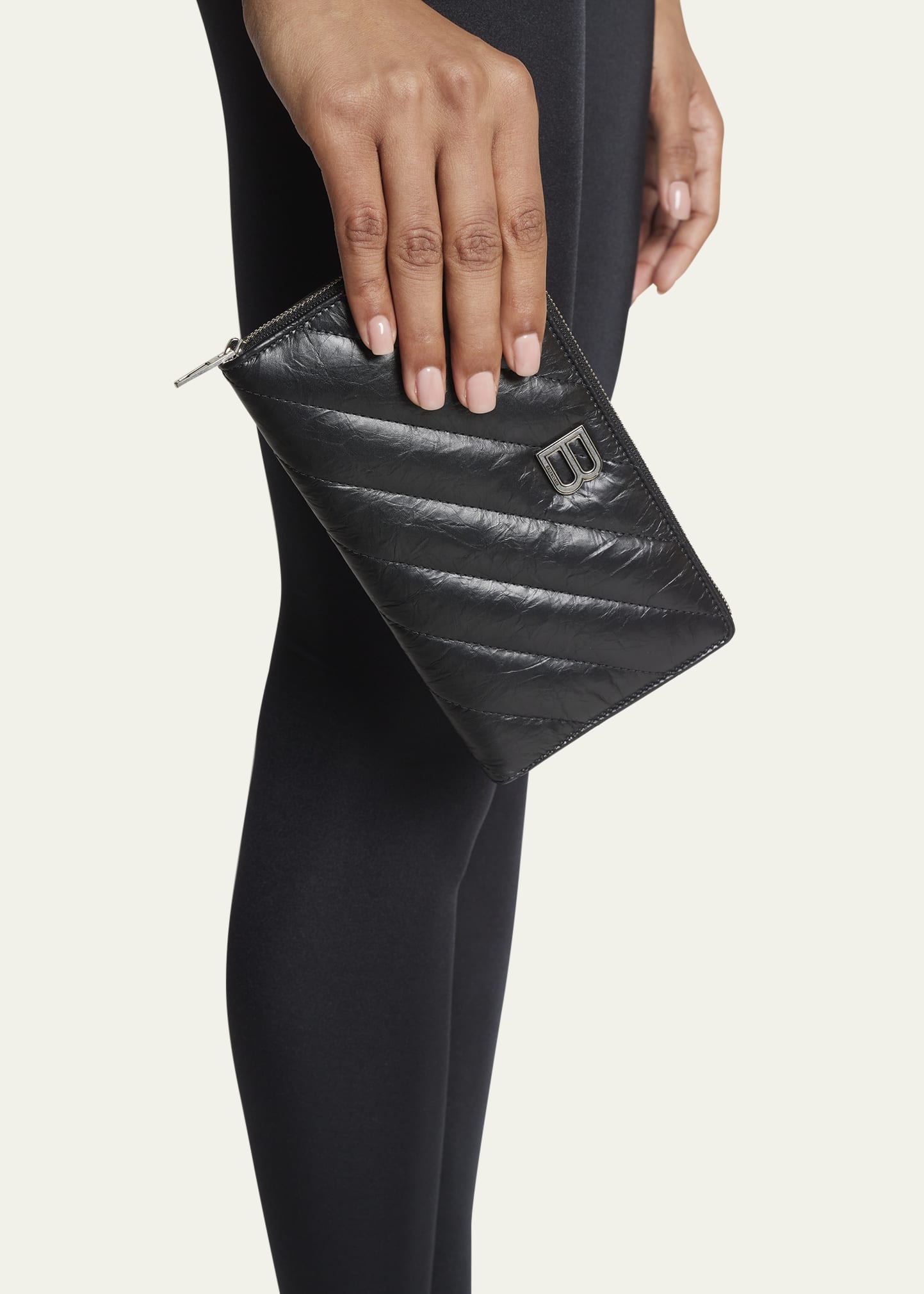 Crush Zip Quilted Continental Wallet - 5