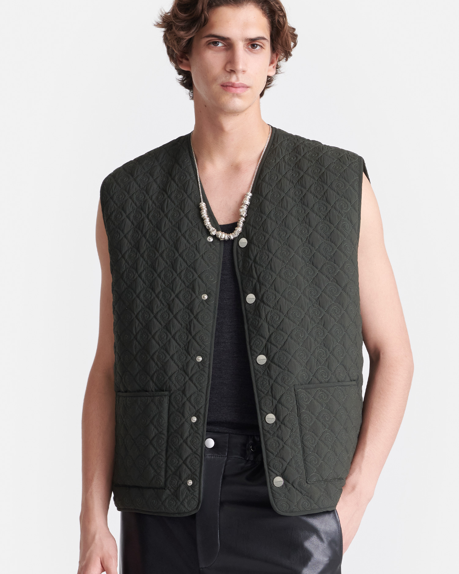 Quilted Tech Poplin Vest - 2