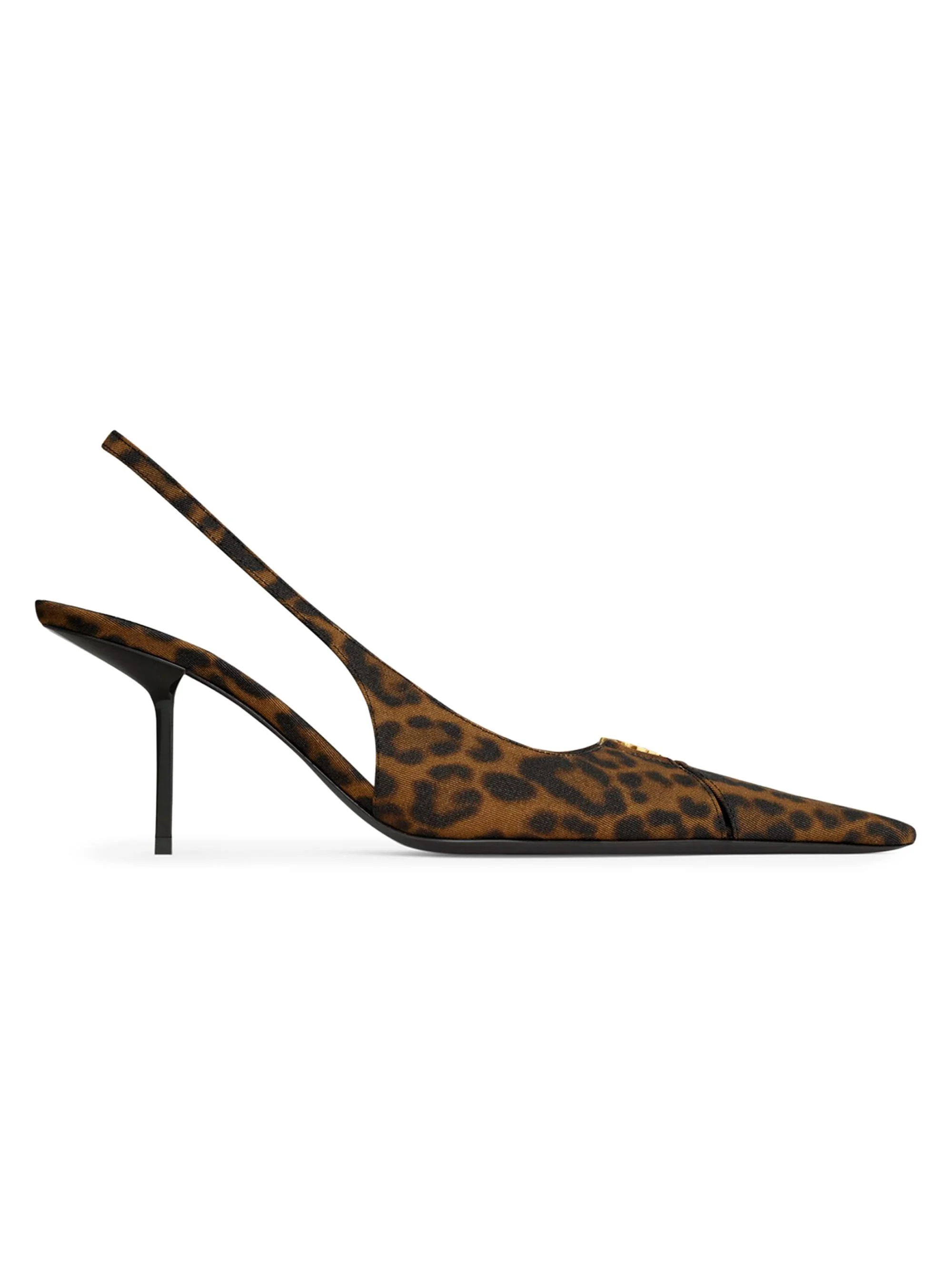 Women's Slingback Pumps in Leopard Grosgrain - Leopard - 1