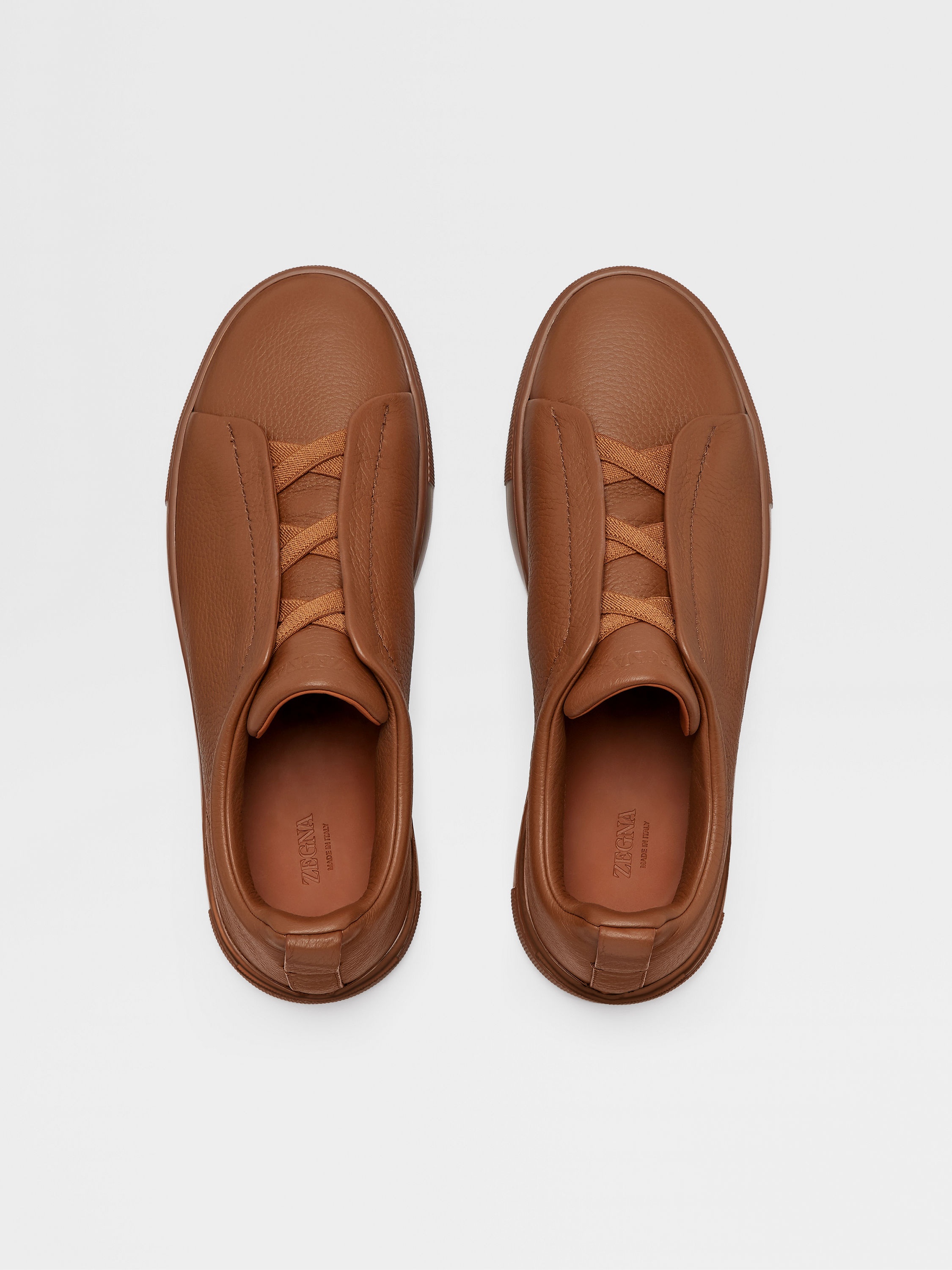 DARK FOLIAGE DEERSKIN TRIPLE STITCH™ SNEAKERS - 5