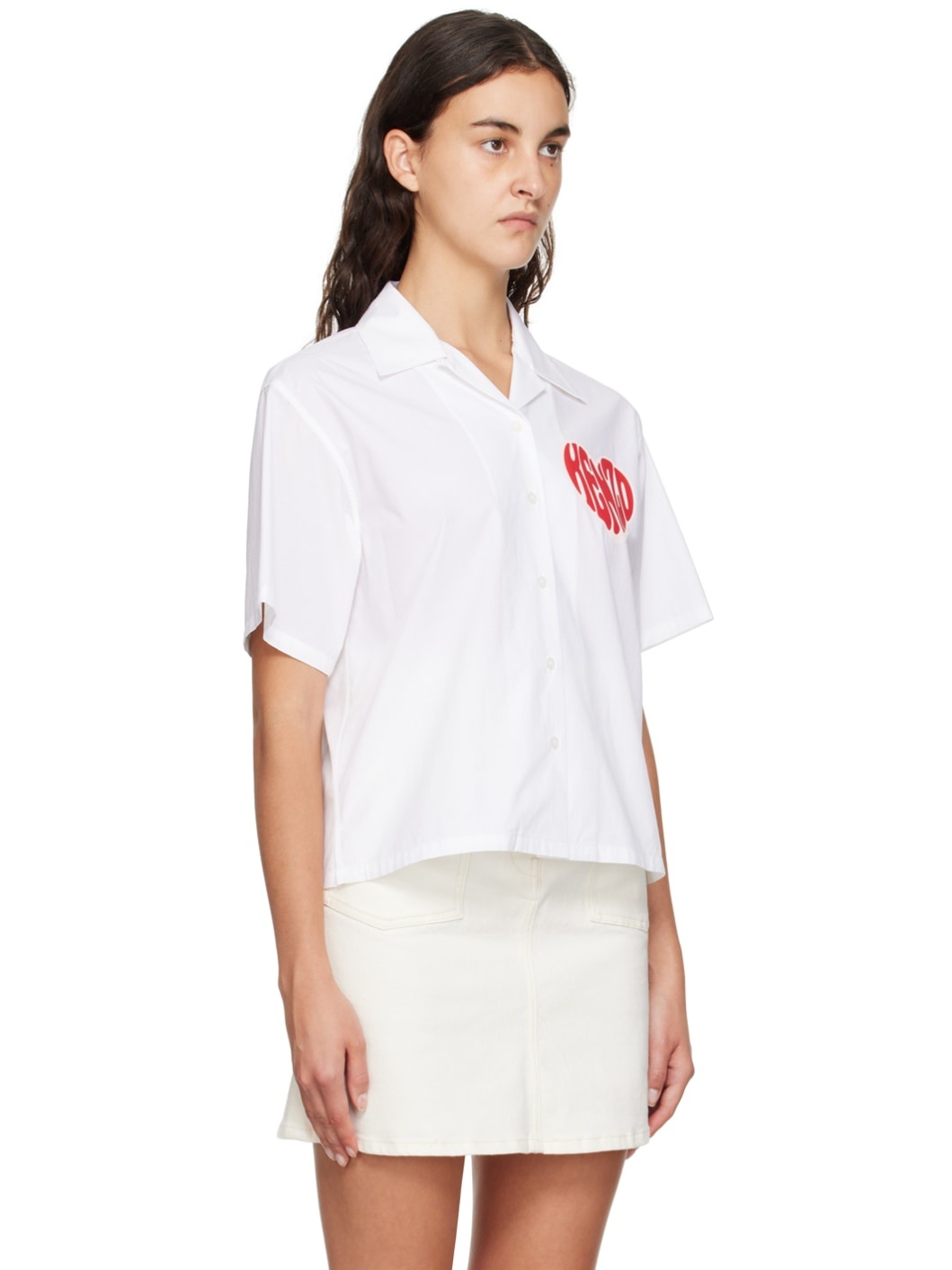 White Kenzo Paris Kenzo Heart Shirt - 2