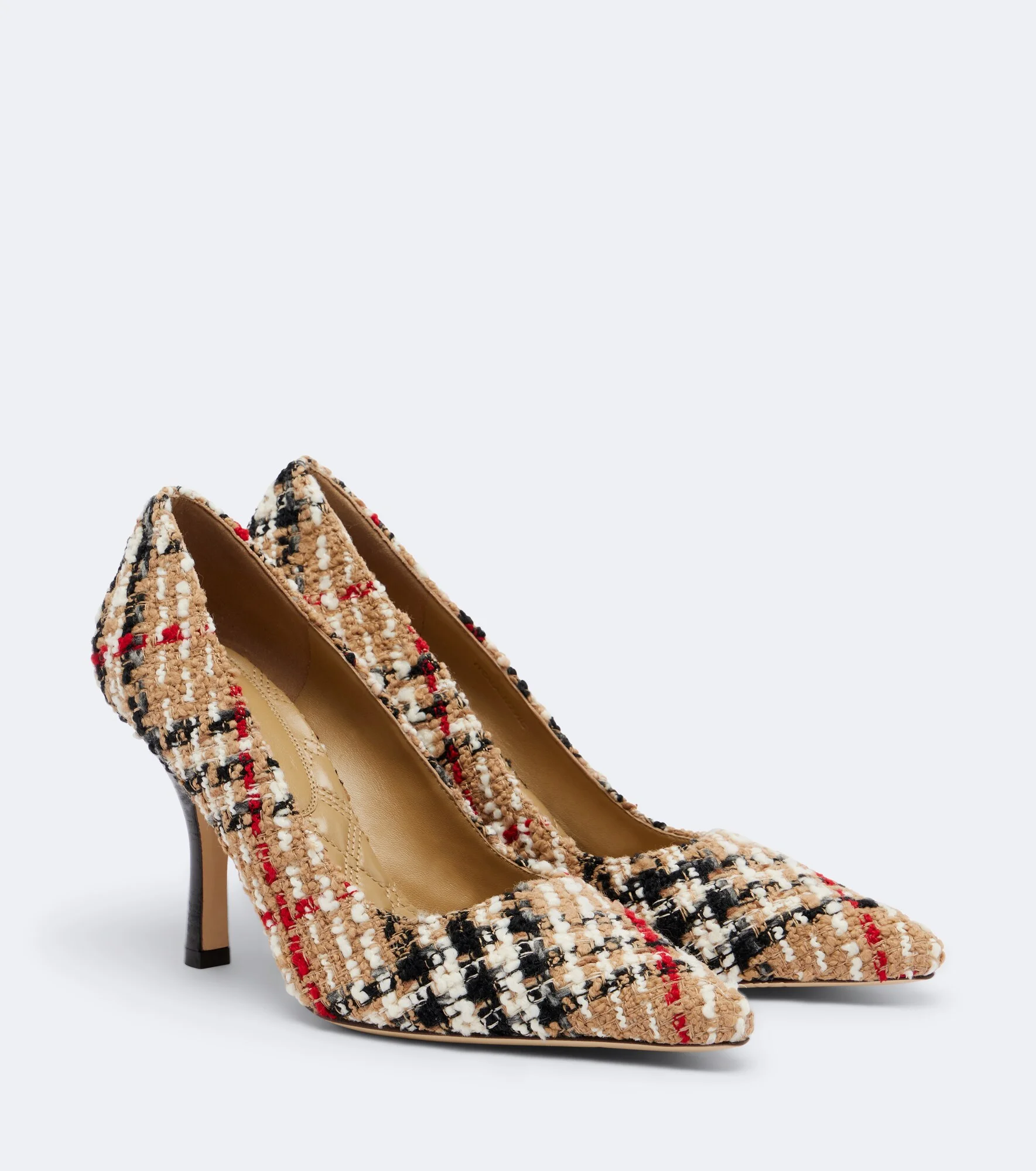 Burberry Check bouclé pumps - 1