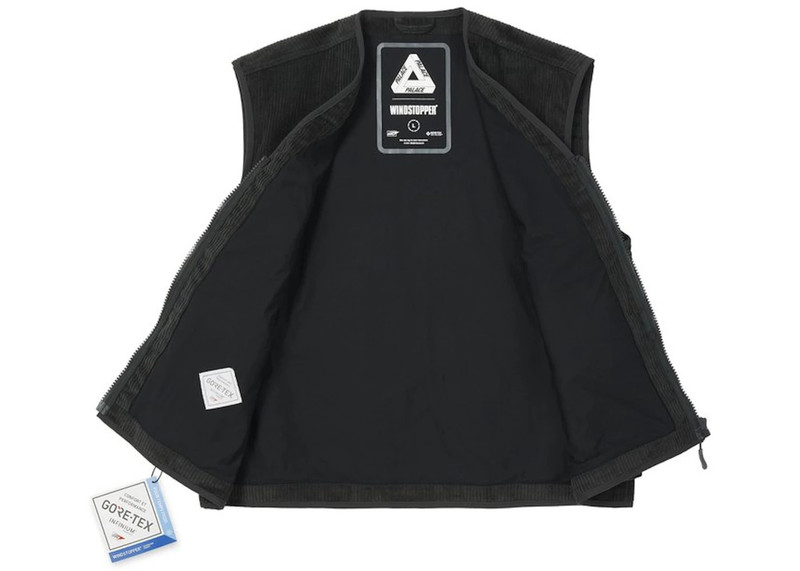 PALACE Palace Gore-Tex Infinium Corduroy Vest Black outlook