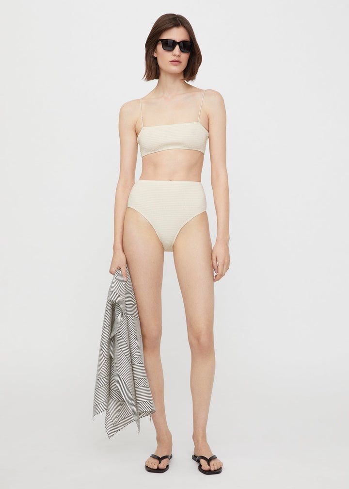 Smocked bikini top tofu - 2
