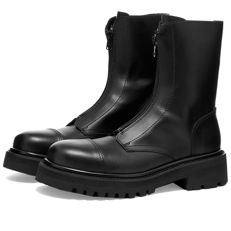VETEMENTS Blackout Zip Up Combat Boot 1