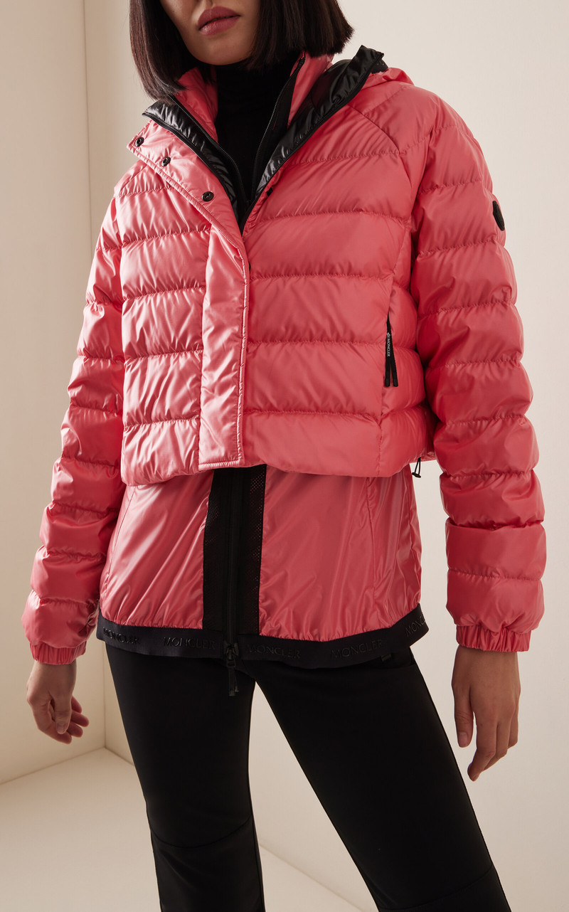 Criseide Hooded Ripstop Puffer Jacket pink 3