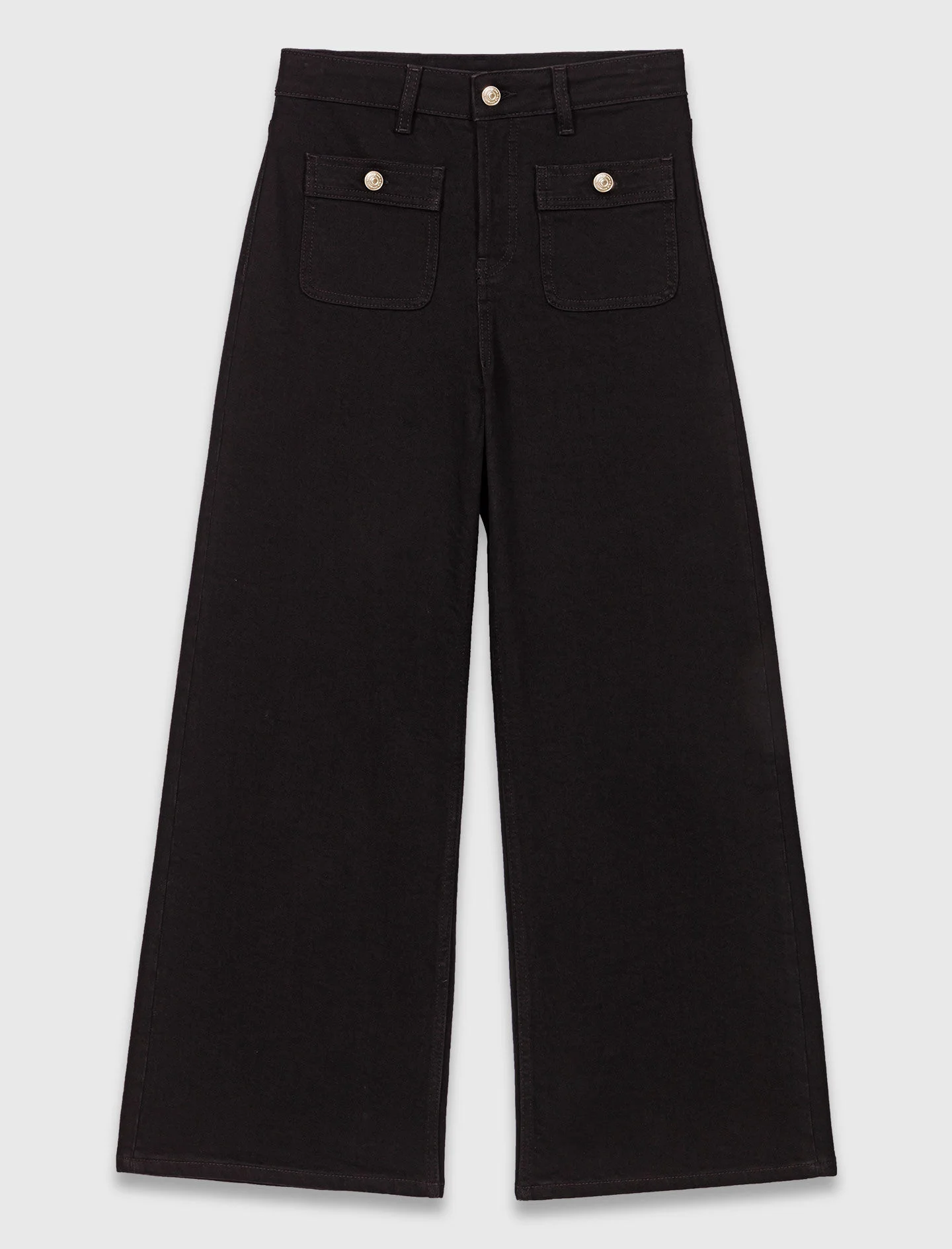 Straight-leg jeans with patch pockets - 1
