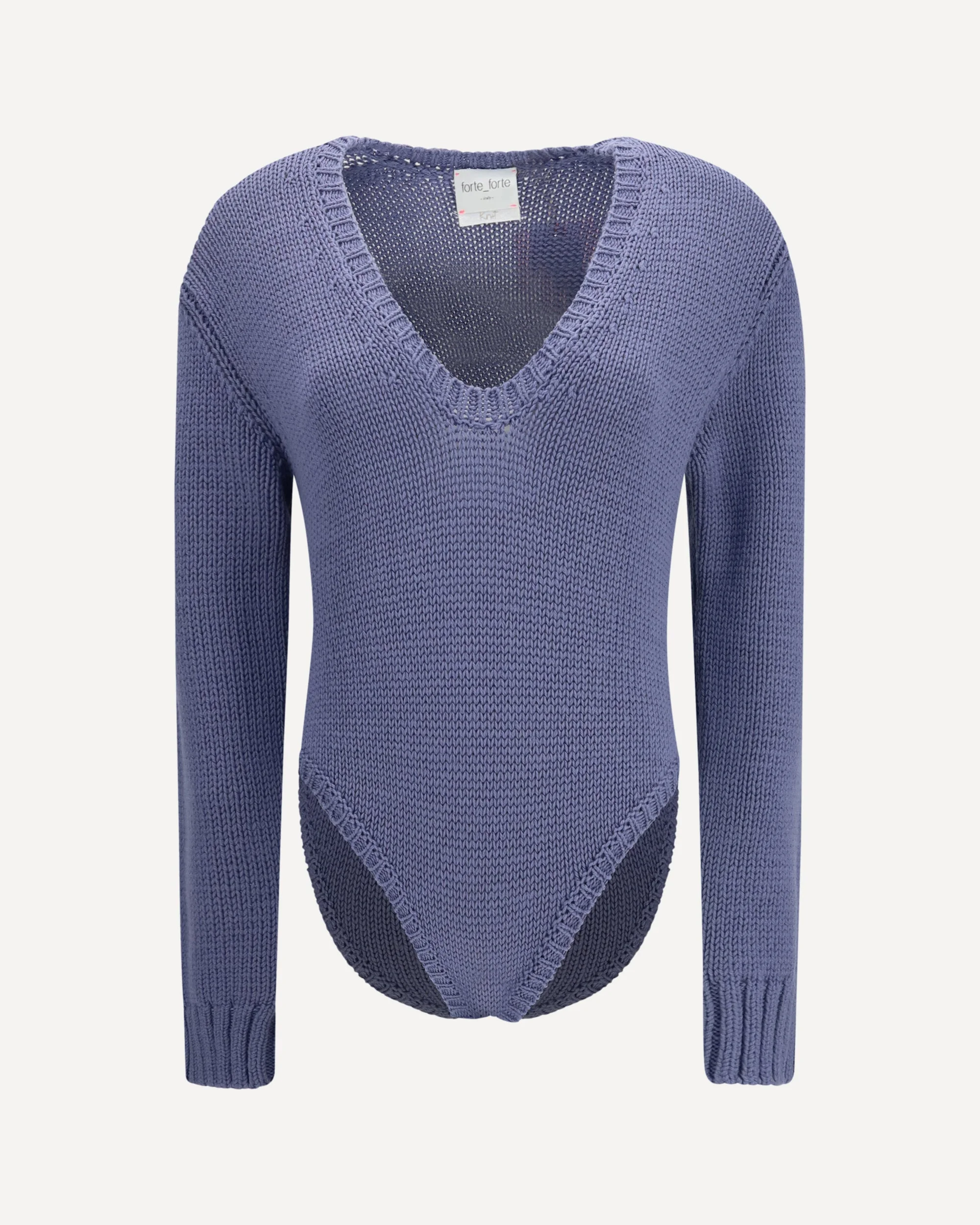 Cable-knit wool Bodysuit - 1