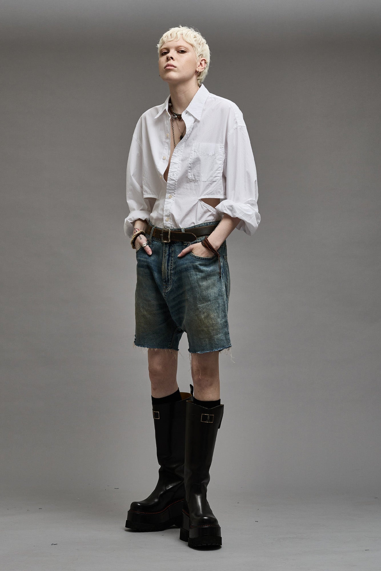 OPEN BACK SHIRT - WHITE - 4