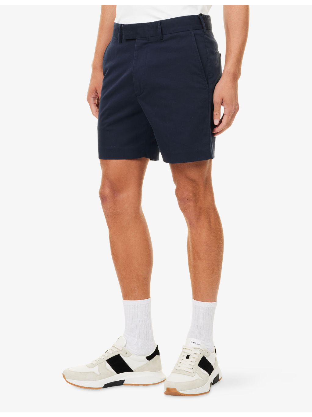 Twill Regular-Fit Stretch-Cotton Shorts - 3