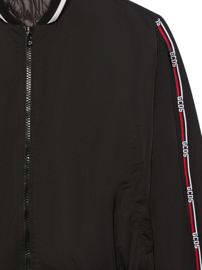 GCDS zip-up logo-stripe jacket outlook