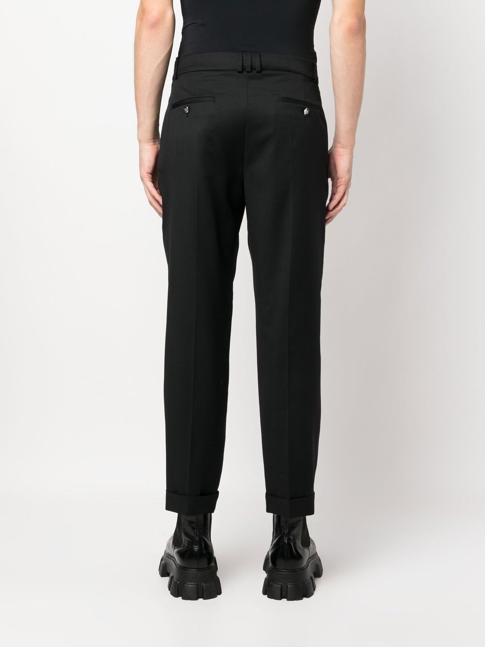mid-rise cropped trousers - 8