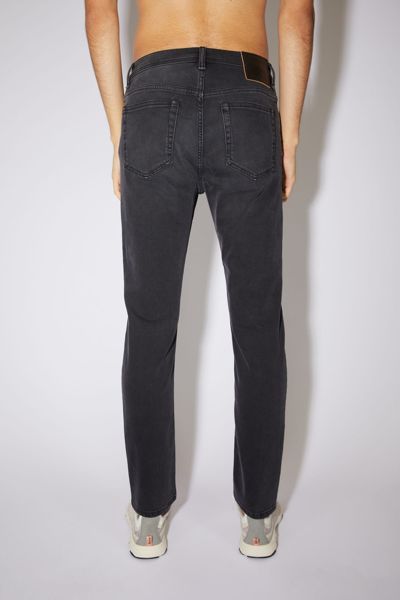 Slim tapered jeans - Used black 3