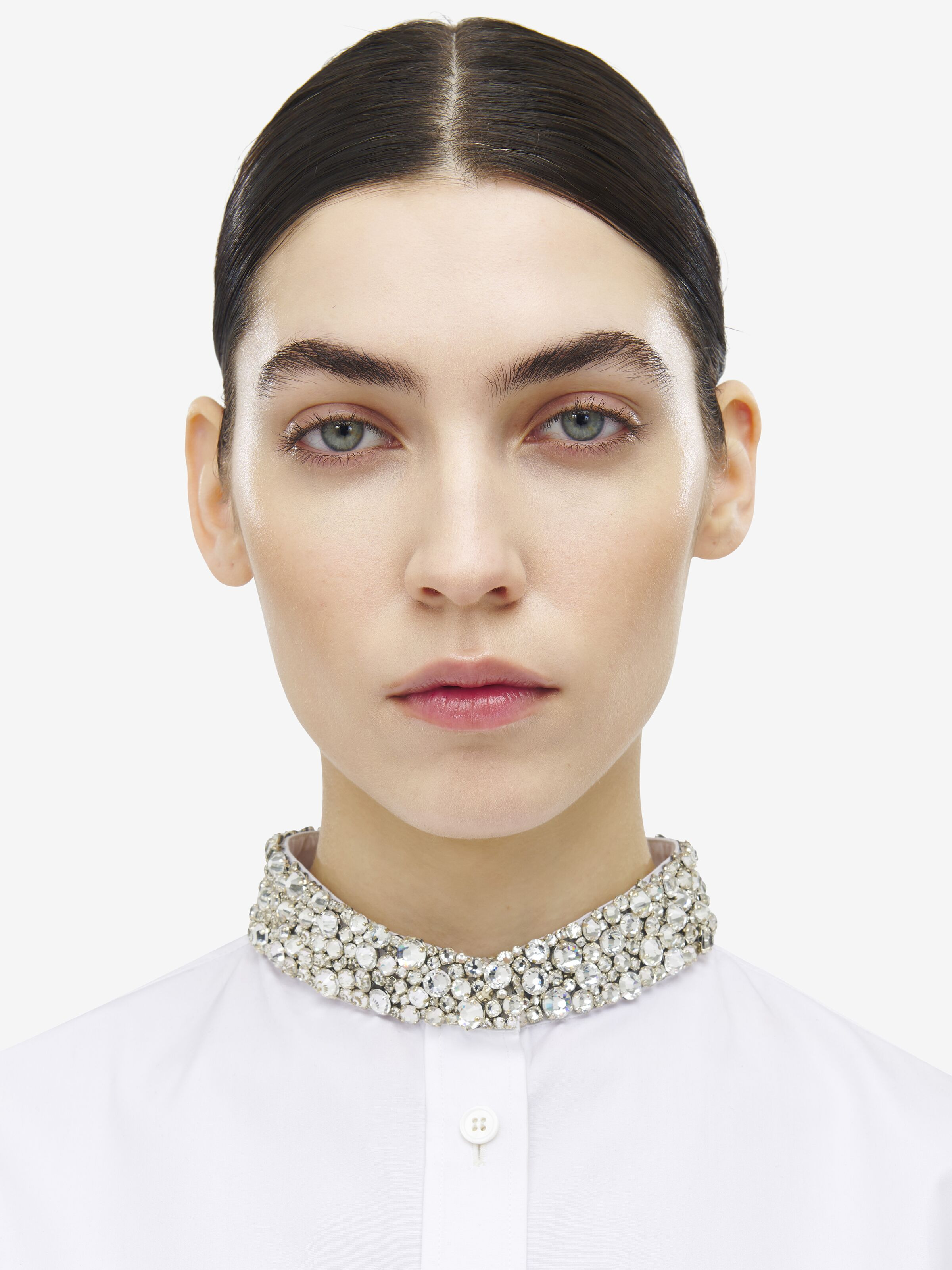 Crystal Embroidery Shirt - 6