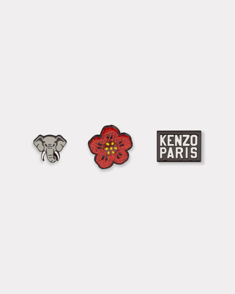 Set of 3 KENZO Stamp pins 1