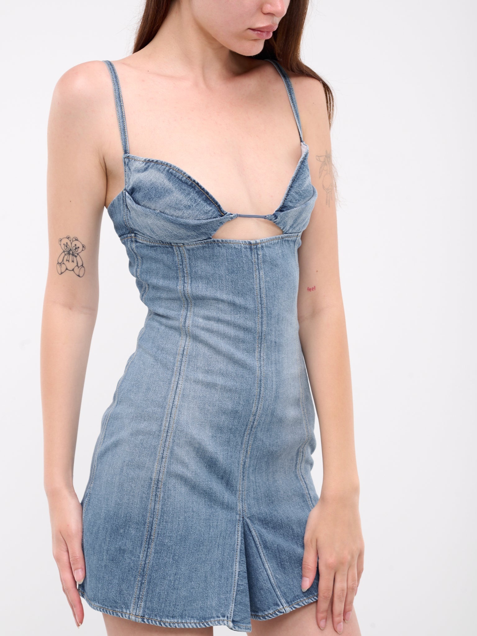 Fitted Dress With Godets - 5