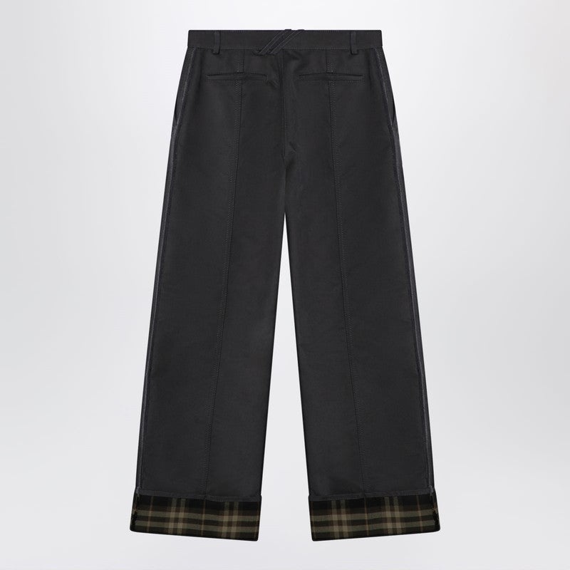 Burberry ASH COLOURED TROUSERS WITH LAPELS | netdressed