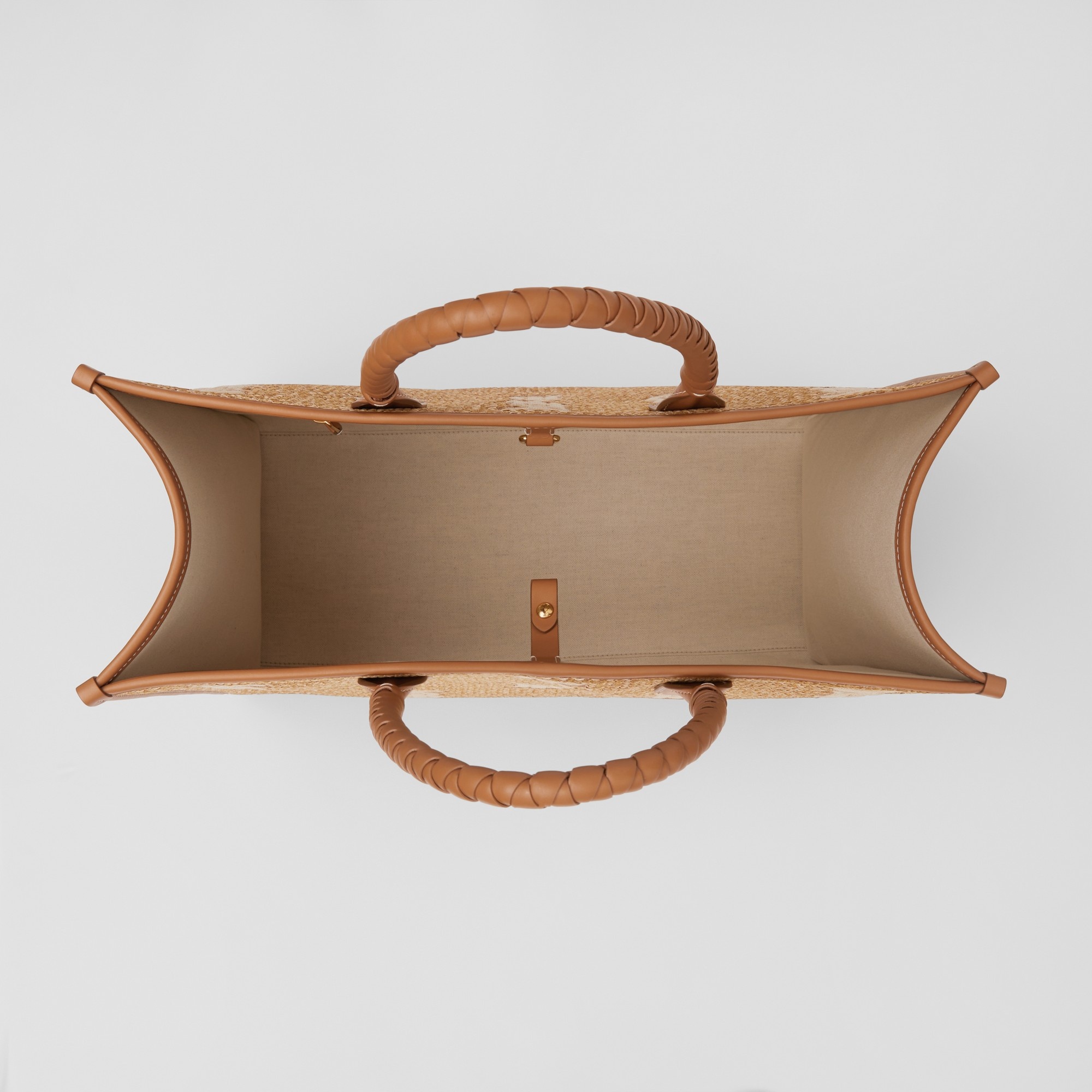 Large Faux Raffia and Leather Freya Tote - 5