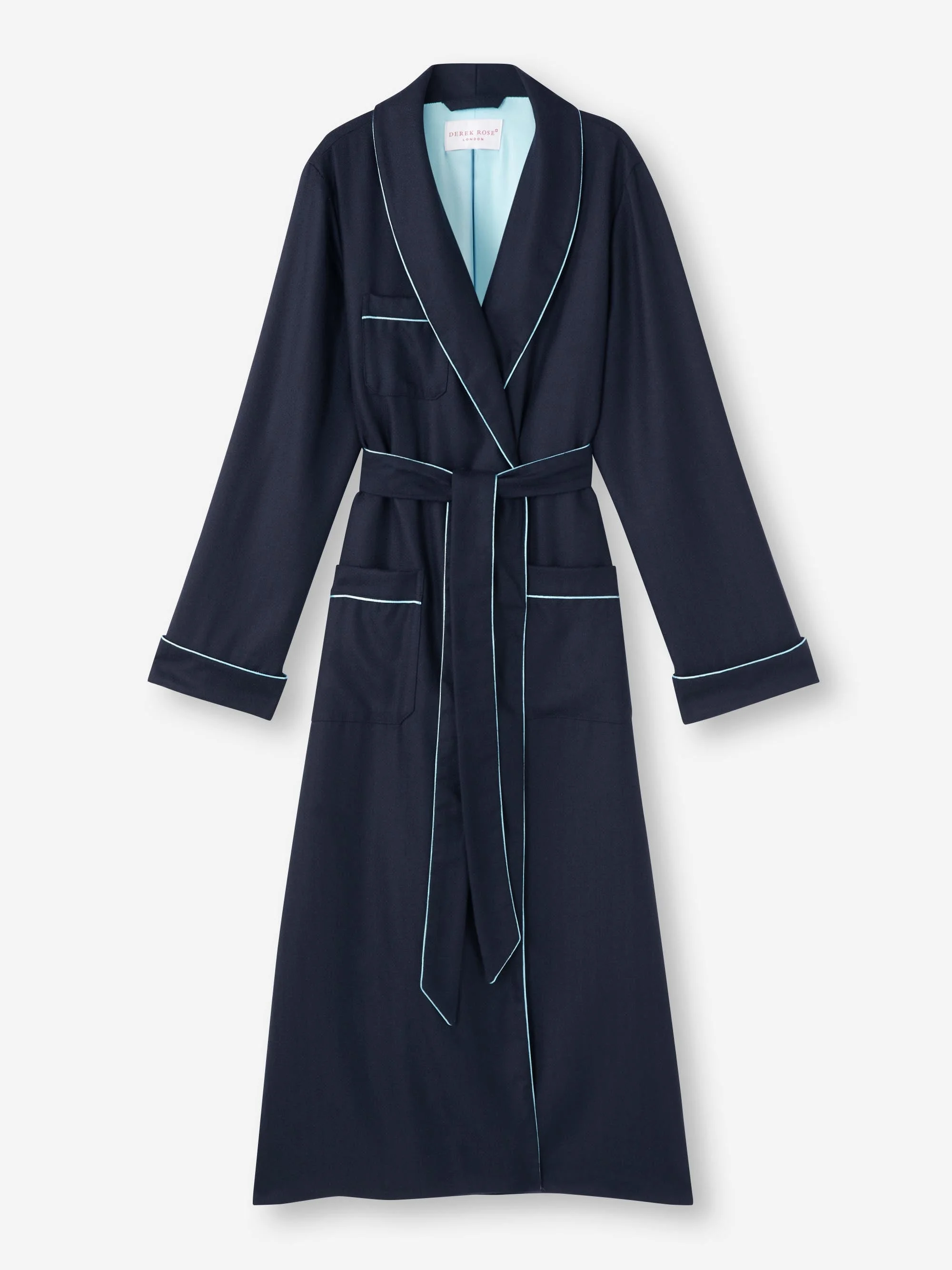 Women's Dressing Gown Duke Cashmere Navy - 1